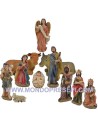 Set completo 11 pz in resina cm 30 Mondo Presepi