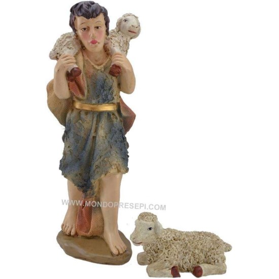 Set completo 11 pz in resina cm 30 Mondo Presepi