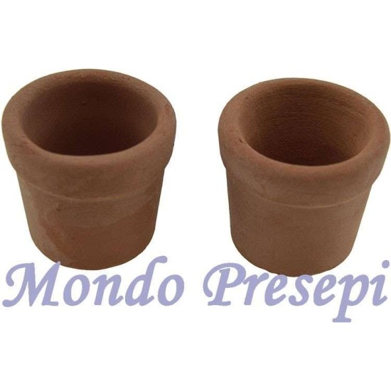 Conjunto de 2 macetas de terracota ø 1,5 cm - Accesorios para belenes Mundo