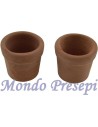Set de 2 jarrones de terracota ø 1,5 cm - Accesorios para belén