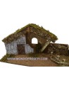 Cabaña vacía de 55x18x24 cm de altura. Mundo Pesebres.