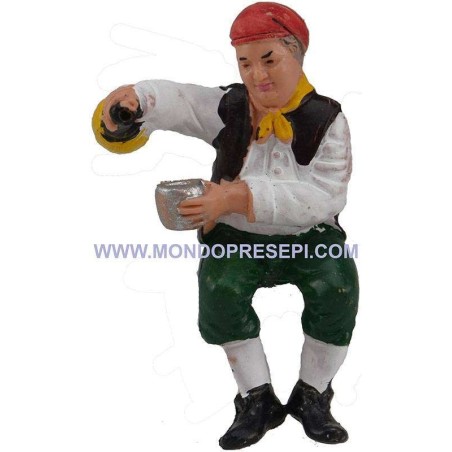 Bevedor con frasco y vaso 10 cm Euromarchi Mundo Pesebres