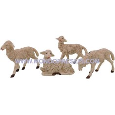 Set of 4 sheep for statues cm 20-24