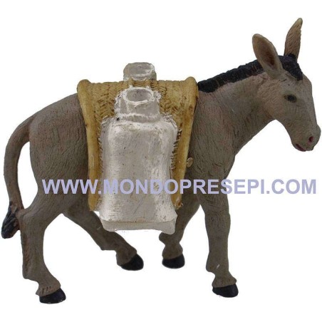 Asino con sacchi di farina Mondo Presepi