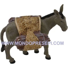 Donkey with bundles of wood