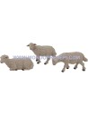 Set of 3 sheep for statues cm 10 Oliver