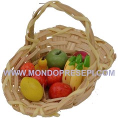 Basket with fruits 5.5 cm 2