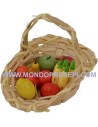 Cesto con frutta 5,5 cm Mondo Presepi
