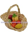 Basket with fruits 5.5 cm