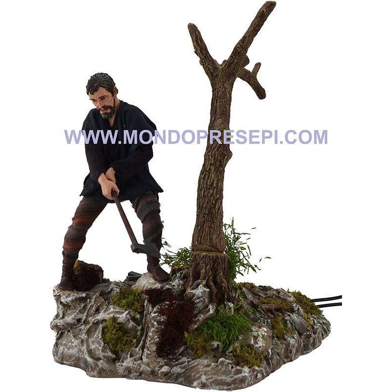 Woodsman, 30 cm, that fells the tree