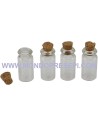 Set 4 vasetti in vetro 2,5 cm
