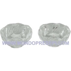 Set 2 vasetti in vetro ø 1,5 cm Mondo Presepi