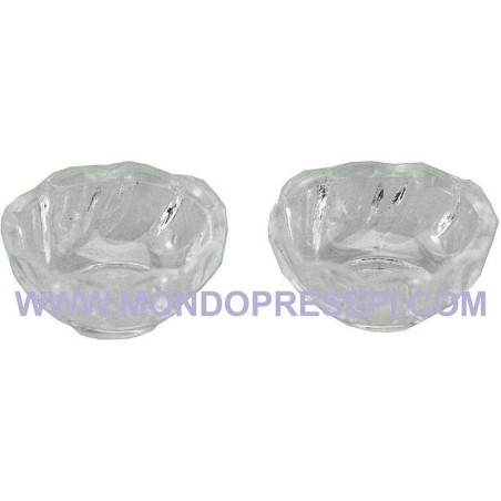 Set 2 vasetti in vetro ø 1,5 cm Mondo Presepi