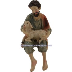 Shepherd cm 9 seated in resin