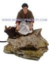 Washerwoman 20 cm in movement