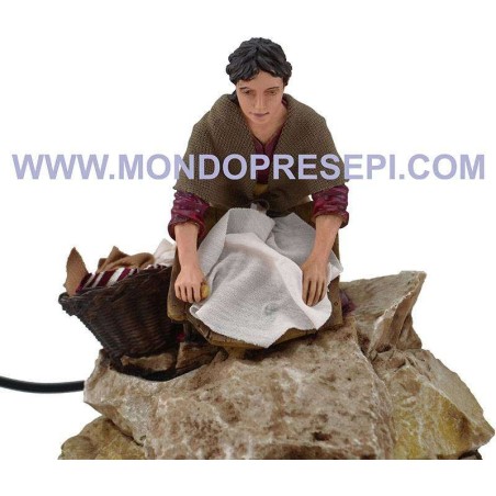 Lavandaia 20 cm in movimento Mondo Presepi