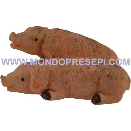 Maiali cm 4,5 Mondo Presepi