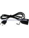 Portalámpara E27 con soporte completo de cable de 3 m y enchufe.