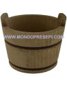 Wash tub with wooden handles, ø 4,5 cm