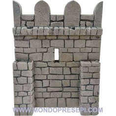 Fondaco in resina con pietre cm 13x9x17 h. per mura castello 2