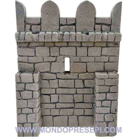 Fondo de resina con piedras de 13x9x17 cm de altura para muro de castillo.