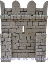 Fondo de resina con piedras de 13x9x17 cm de altura para muro de castillo.
