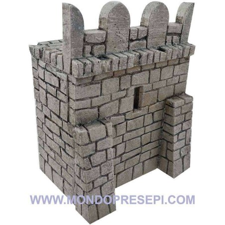 Fondo de resina con piedras de 13x9x17 cm de altura para muro de castillo.