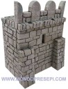 Base de resina con piedras de 13x9x17 cm de altura para