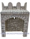 Fondo de resina con piedras de 13x9x17 cm de altura para muro de castillo.