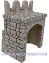 Base de resina con piedras de 13x9x17 cm de altura para
