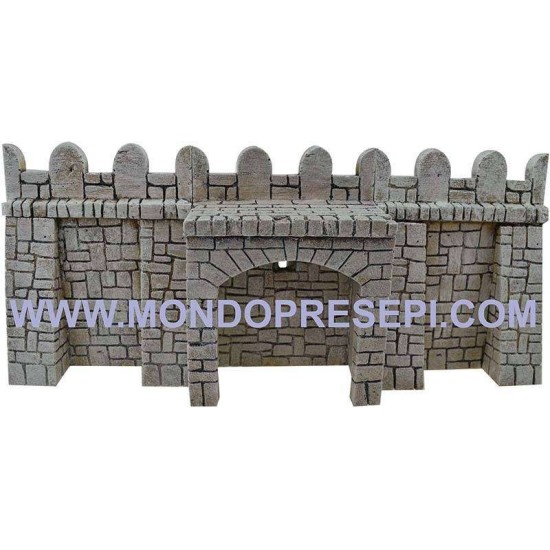Fondaco in resina con pietre cm 13x9x17 h. per mura castello