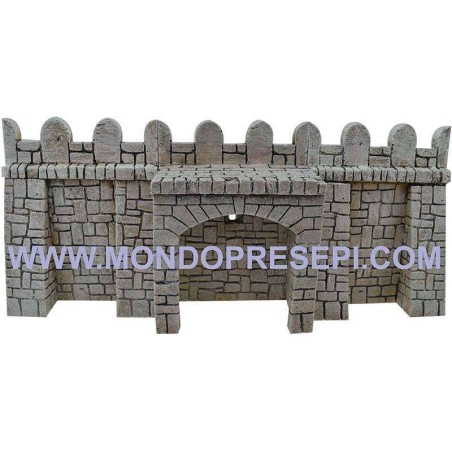 Fondaco in resina con pietre cm 13x9x17 h. per mura castello