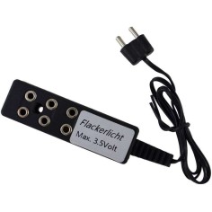 3-way power strip with fire effect