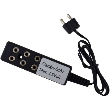 Regleta de 3 salidas efecto fuego Mundo Belenes