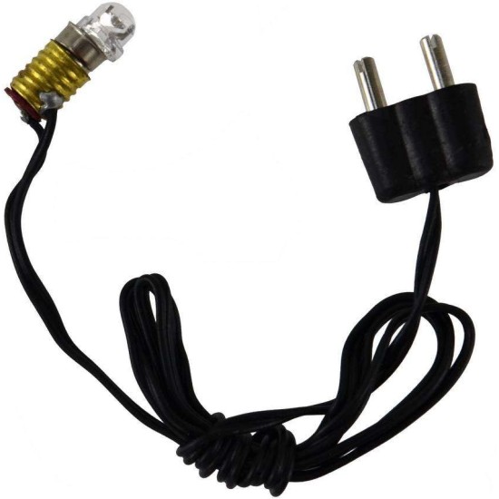 Led E5,5 blanca luz cálida con portalámparas y clavija