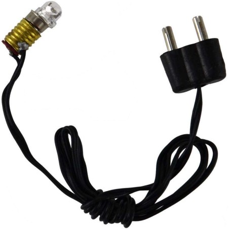 Led E5.5 white warm light with lamp holder and plug