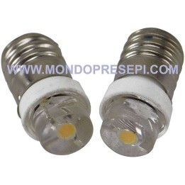Set 2 Led luce bianca caldo diffuso 3-3,5v. 