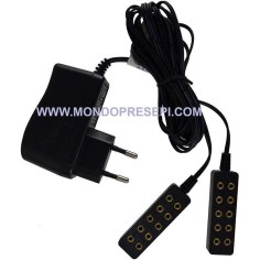Fuente de alimentación para luces de belén 10 puestos luz fija 3.5v Mondo Presepi.