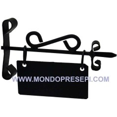 Placa de 4,5 cm con placa metálica de 2,7x1,5 cm Mondo Presepi