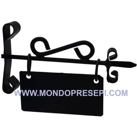 4.5 cm sign with 2.7x1.5 cm metal plate