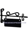 4.5 cm sign with 3x1.8 cm metal plate
