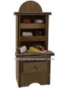 Credenza con cibo cm 5x4x13 h. Mondo Presepi