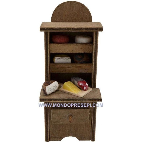 Sideboard with food cm 5x4x13 h.