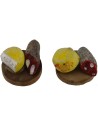 Set 2 taglieri con salame e formaggio ø 1,8 cm Mondo Presepi