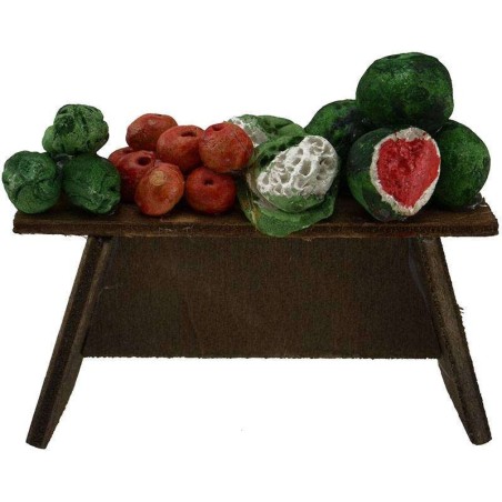 Banco de frutas pesebre cm 8x2,5x4 h. 