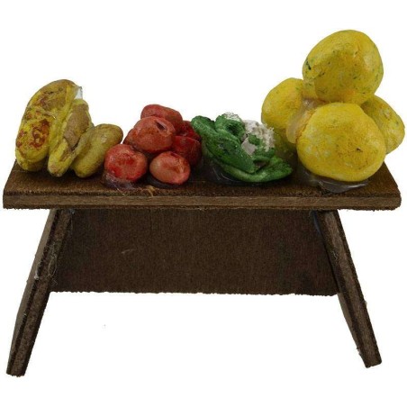 Banco de frutas pesebre cm 8x2,5x4 h. 