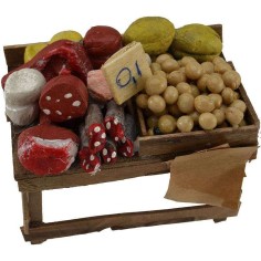 Counter with cold cuts and cheeses cm 9x6x4,5 h. 2