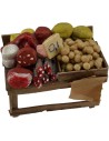 Banco con salumi e formaggi cm 9x6x4,5 h.