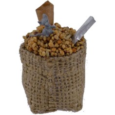 Saco de yute con ratoncito Mundo Pesebre