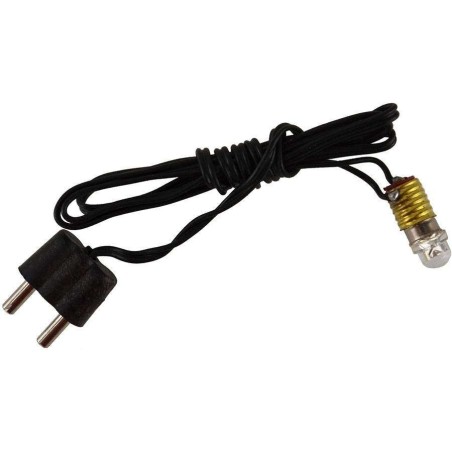 Led E5.5 white warm light with lamp holder and plug